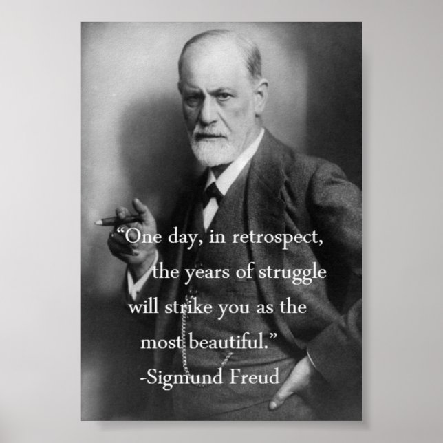 Sigmund Freud Quote Poster (Framsidan)