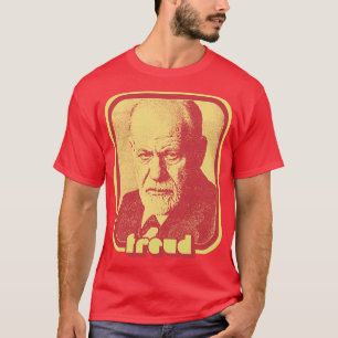 Sigmund Freud Retro Aesthetic Fläkt Art Design T Shirt