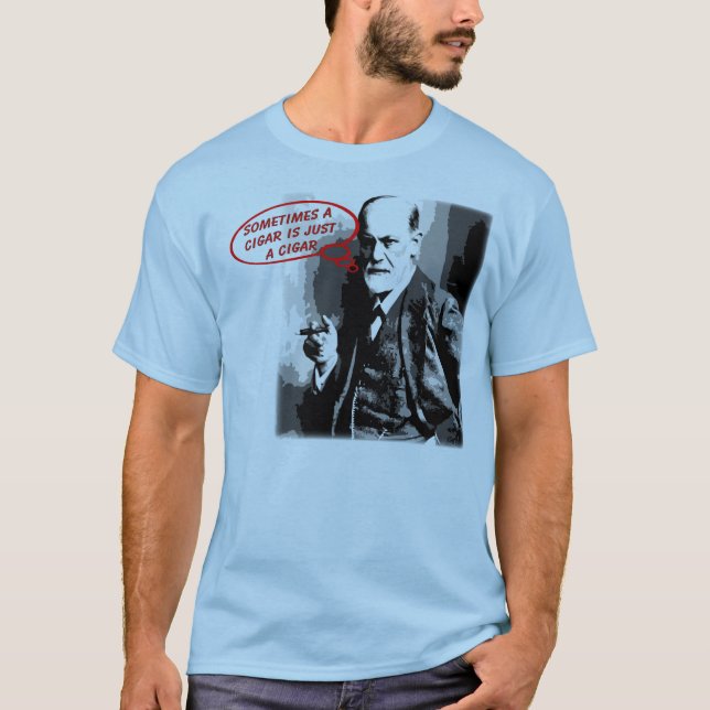 Sigmund Freud sigar citationstecken T-shirt (Framsida)
