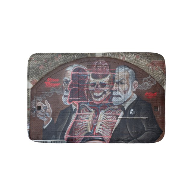 Sigmund Freud Street Art Badrumsmatta (Framsidan)