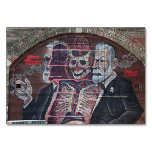 Sigmund Freud Street Art Bordsnummer