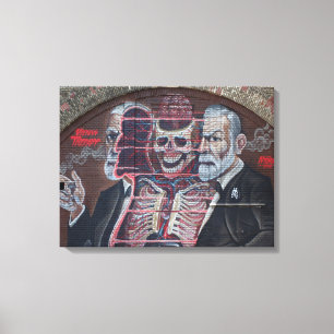 Sigmund Freud Street Art Canvastryck