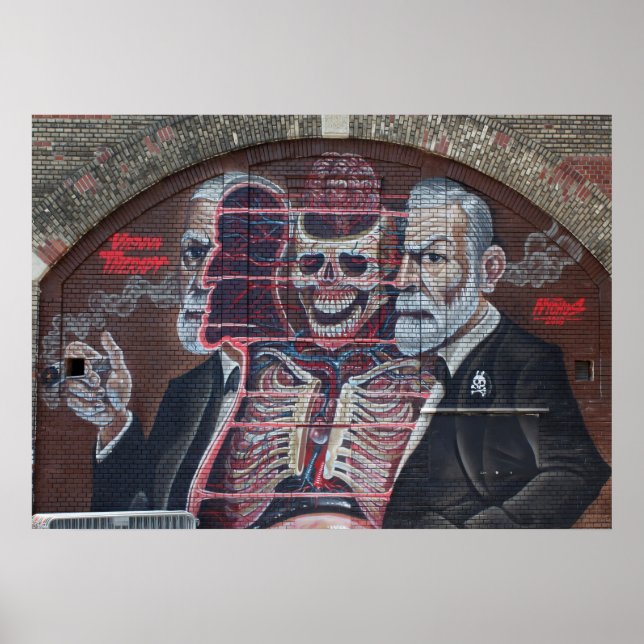 Sigmund Freud Street Art Poster (Framsidan)