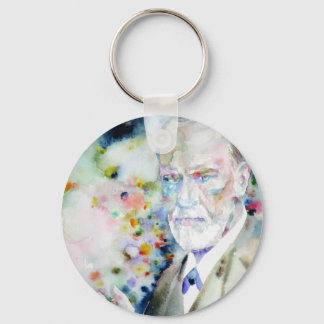 SIGMUND FREUD - vattenfärgen porträtt.2 Nyckelring