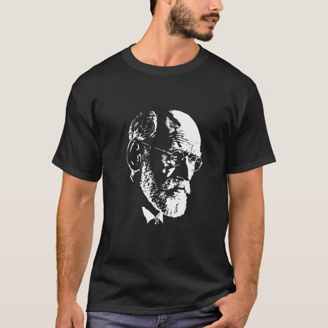 Sigmund Freud, vykort för porträtt T Shirt (Framsida)