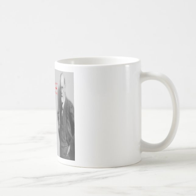 Sigmund Freuds berömda "kamp"-citat Kaffemugg (Höger)