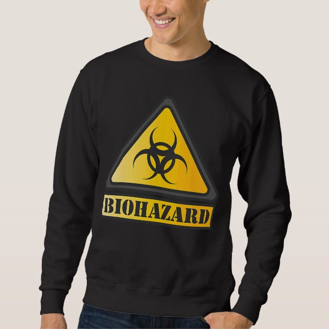 SIGN BIOHAZARD LÅNG ÄRMAD TRÖJA (Framsida)
