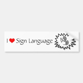 Sign Language Bildekal