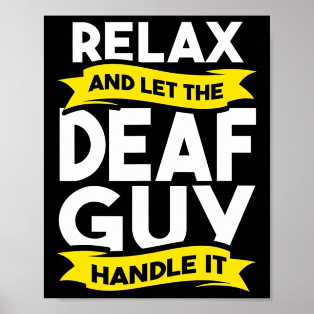 Sign Language Deaf Awareness Hearing Loss And Asl  Poster (Framsidan)