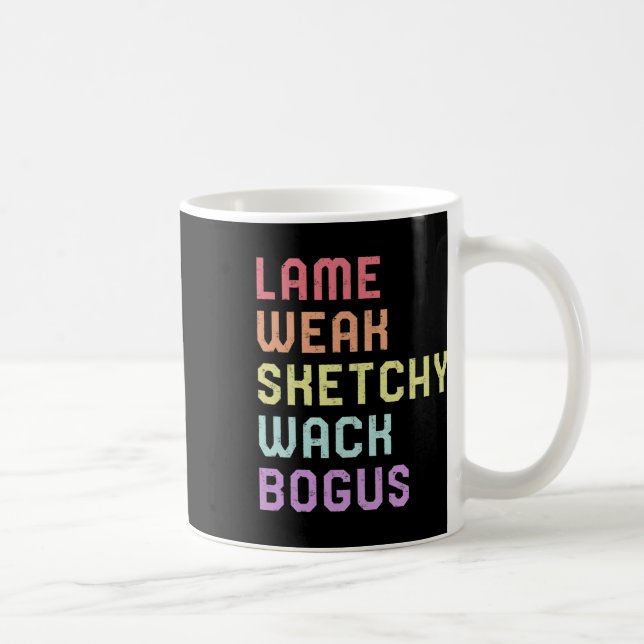Sign Language Lame Weak Asl Slang Tee Deaf Awarene Kaffemugg (Höger)