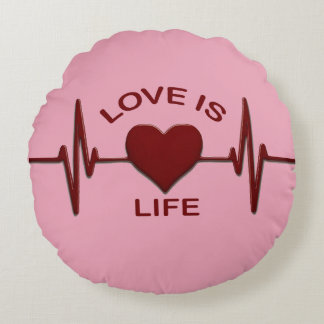 Sign of love rund kudde