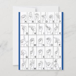 SIGN SPRÅK - platta kort