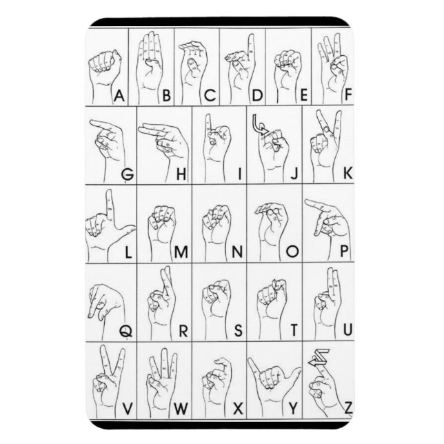 SIGN SPRÅKmagnet Magnet (Vertikal)