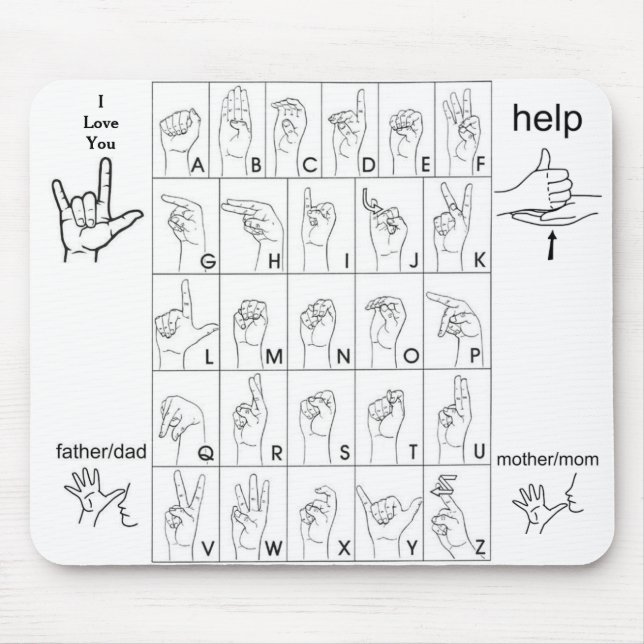 SIGN SPRÅKMUSSPAD MUSMATTA (Framsidan)