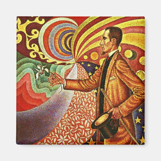 Signac: Porträtt till Felix Feneon Magnet (Framsidan)