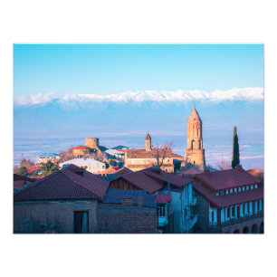 Signagi Sighnaghi Georgia, staden kärlek Fototryck