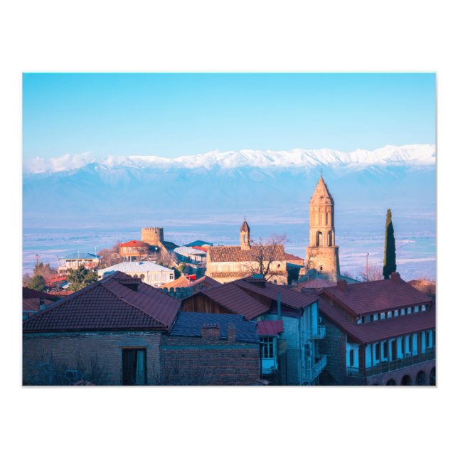 Signagi Sighnaghi Georgia, staden kärlek Fototryck (Framsidan)
