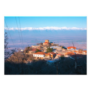 Signagi Sighnaghi Georgia, staden kärlek Fototryck