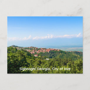 Signagi Sighnaghi Georgia, staden kärlek Vykort