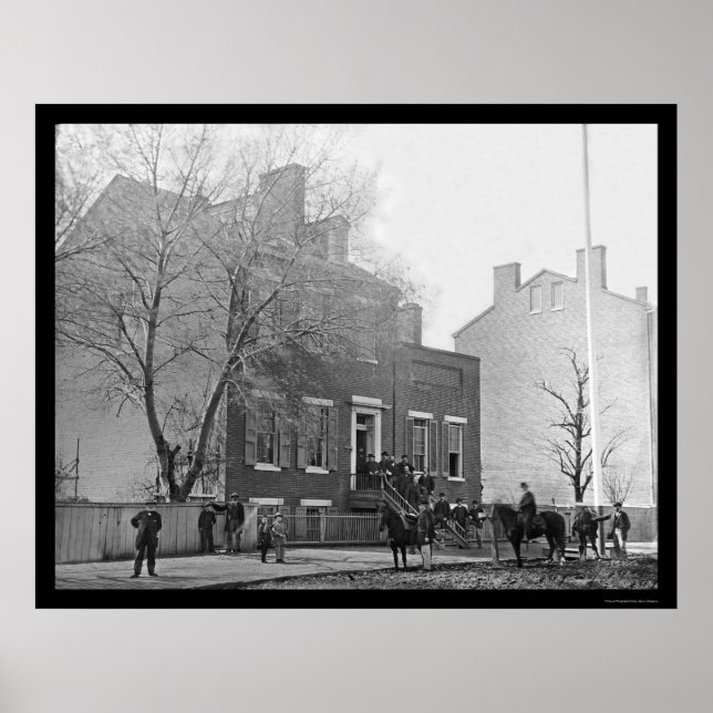 Signal Corps Headquarters i Washington, DC 1865 Poster (Framsidan)