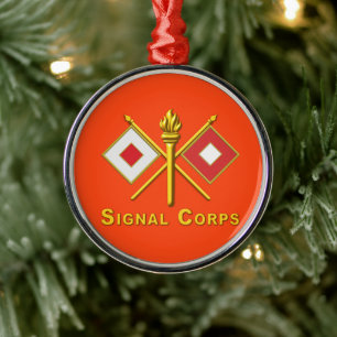 Signal Corps jul Julgransprydnad Metall