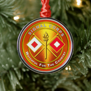 Signal Corps jul Julgransprydnad Metall