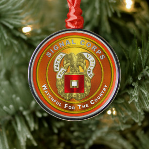 Signal Corps jul Julgransprydnad Metall