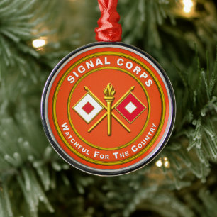 Signal Corps jul Julgransprydnad Metall