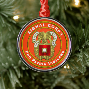 Signal Corps jul Julgransprydnad Metall