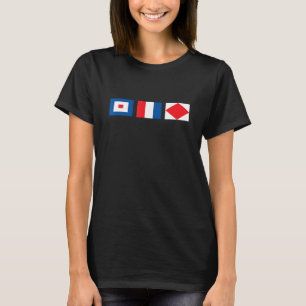 Signal flagga lustig t-shirt Whiskey Tango Fo
