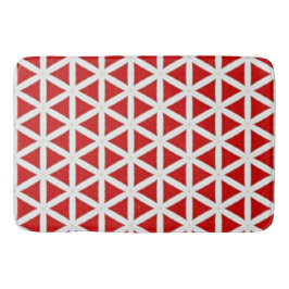 Signal Flux – Red & White Modern Design Badrumsmatta