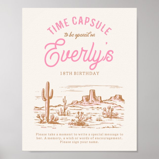 Signal för Digital Cowgirl Time Capsule Poster (Framsidan)