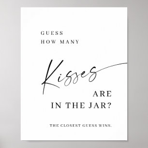 Signal för enkel elegant med minimal Möhippa Poster