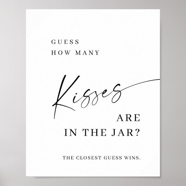 Signal för enkel elegant med minimal Möhippa Poster (Framsidan)