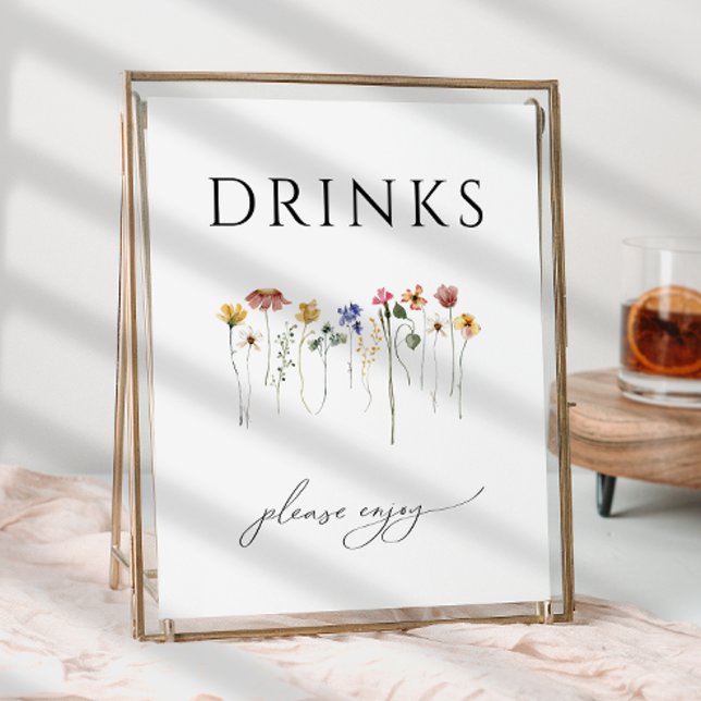 Signal för färgstarka Wildblomsterbabyskor för spä Poster (Skapare uppladdad)