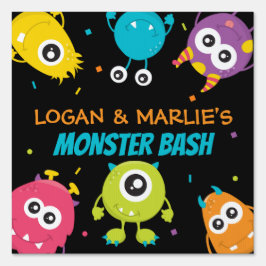 Signal för gemensam monster-Födelsedagsfest