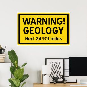 Signal för geologisk varning poster
