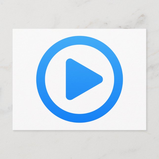 Signal för mediespelare vykort (Framsida)