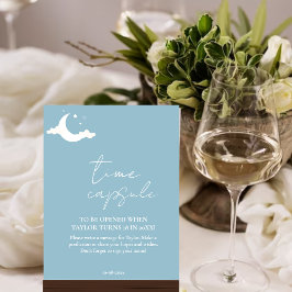 Signal för minimal blått babyvisningsprogram poster