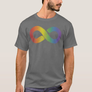 Signal för neurodiversity Accepance Rainbow Infini T Shirt