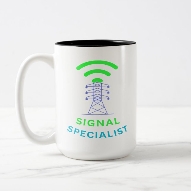Signal Specialist Två-Tonad Mugg (Vänster)