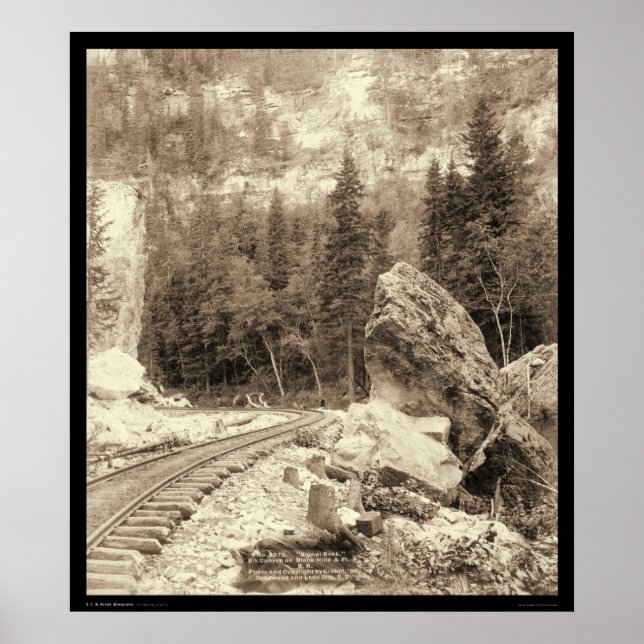 Signal Sten Elk Canyon Black Backe SD 1890 Poster (Framsidan)