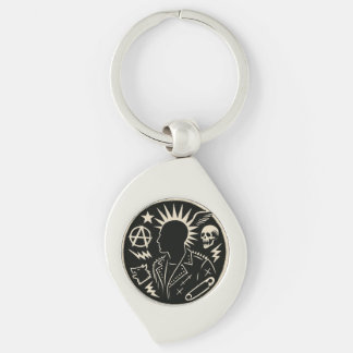 Signal to the Rebellion Keychain Swirl Silverfärgad Nyckelring