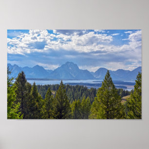 Signalbergsöversikt, Grand Teton National Poster