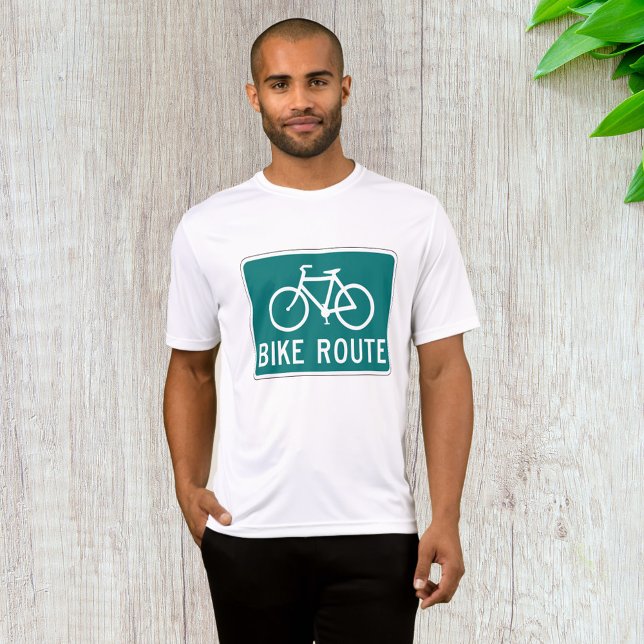 Signalcykel för Bike Route Väg-cykelspår T Shirt (Skapare uppladdad)