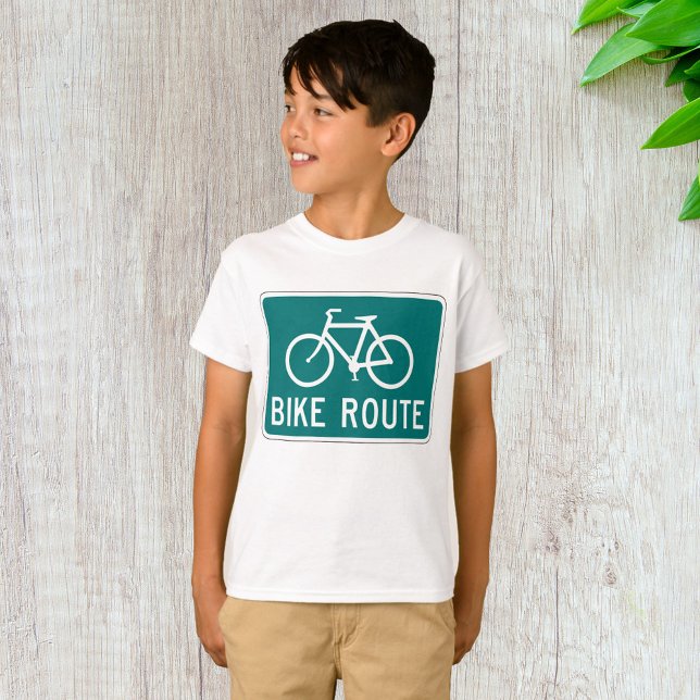 Signalcykel för Bike Route Väg-cykelspår T Shirt (Skapare uppladdad)