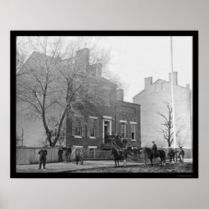 Signalera kårhögkvarter i Washington, DC 1865 Poster