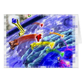 Signalera landkortet hälsningskort