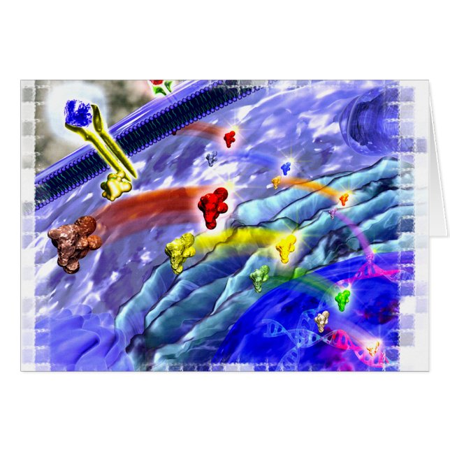 Signalera landkortet hälsningskort (Framsidan Horizontal)