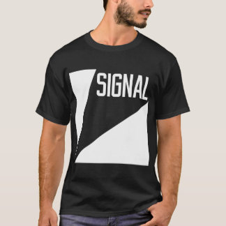 Signalera tecknadT-tröja - svart T Shirt